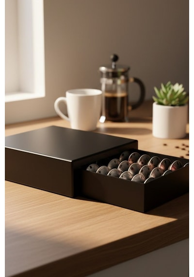 Nespresso Vertuo Kapsül Tutucu Çekmece Tasarımlı Çok Renkli