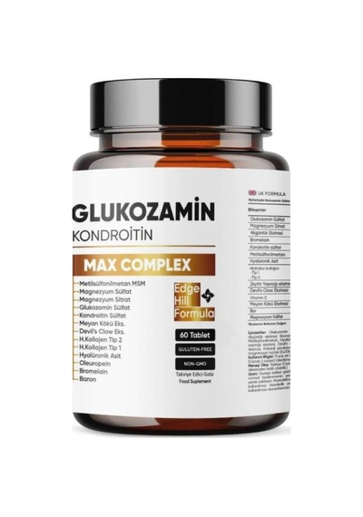 Glukozamin Kondroitin Msm, Max Complex 60 Tablet Uk Formül, Boswellia,bromelain,oleuropei