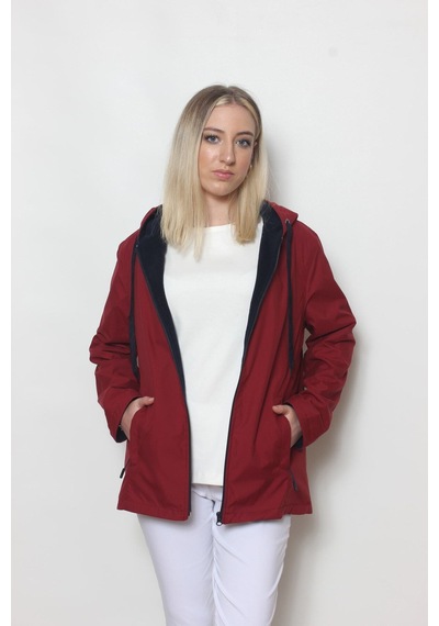 CottonCool Kadın Bordo Içi Polar Mont