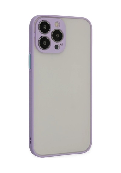 Apple İphone 14 Pro Max Kılıf Montreal Silikon Kapak - Mor 0.2M-Çok Renkli
