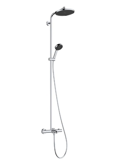 Hansgrohe Activera S 240 Ecostat Fine Termostatlı Duş Kolonu - 28871000 Krom