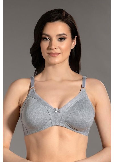 New Bra Kadın Toparlayıcı Desteksiz Gri Sütyen 3c3t1n7o50 001