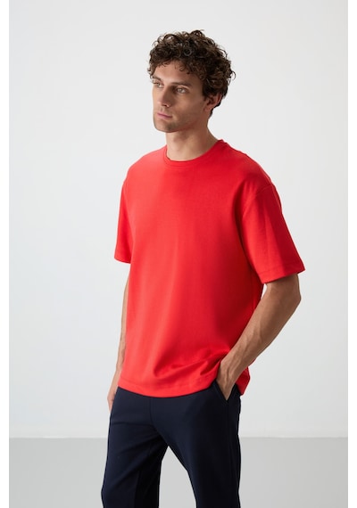 Tommy Life Fiesta - Lacivert Pamuklu Kalın Yumuşak Dokulu Oversize Fit Basic Erkek Eşofman Takım - 85251 Kırmızı - Lacivert Tommy Life Fiesta - Lacivert Pamuklu Kalın Yumuşak Dokulu Oversize Fit Basic Erkek Eşofman Takım - 85251 Kırmızı - Lacivert