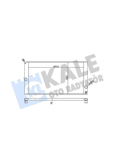 Kale-radyator Su Radyatörü Volvo C30/c70/s40/v50 06 2.4 D3 D4 T5 352800 8603528 8602834 36000378