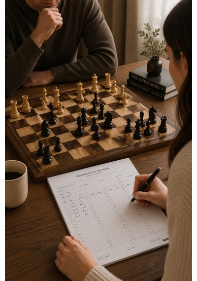 Satranç Notasyon Kağıdı - A5 Ebat - 50 Yaprak - Chess Notation Sheet - Chess Score Diğer