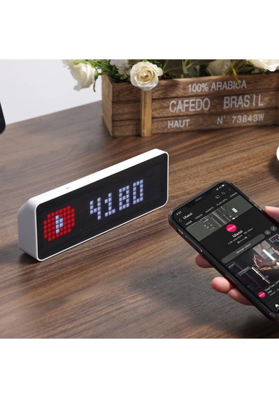 Ulanzi Tc001 Smart Pixel Saat Beyaz