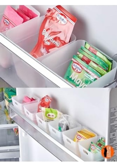 Ayrex 6'li Buzdolabı Kapak İçi Düzenleyici Organizer Buzdolabı Ve Banyo Organizeri 6 Adet Diğer