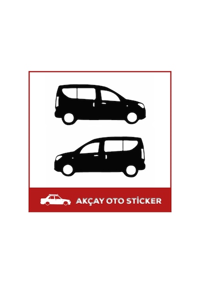 (2 Adet) Dacia Dokker Sticker Dokker Gölge Sticker Oto Sticker