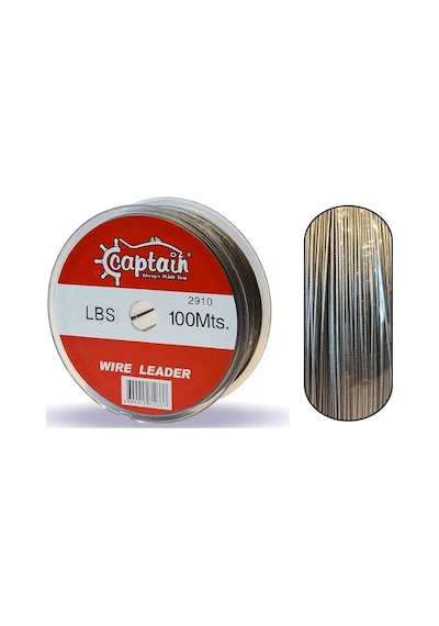 Captain 2910 Çelik Tel 100mt 70lbs Steel Wire Leader
