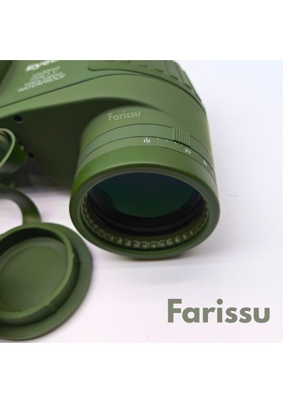 Profesyön 10x50 Mm Azot Dolu Su Geçirmez Denizci Dürbünü Işıklı Pusulalı, Profesyonel Optik Dürbün Yeşil