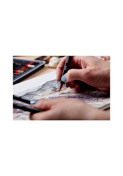 Derwent Tinted Charcoal Renkli Kömür Füzen Kalem Tc21 White Genel