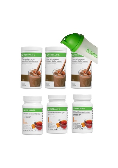 Shake 3 Adet Çikolata Çay 3 Adet Şeftali Shaker Hediye