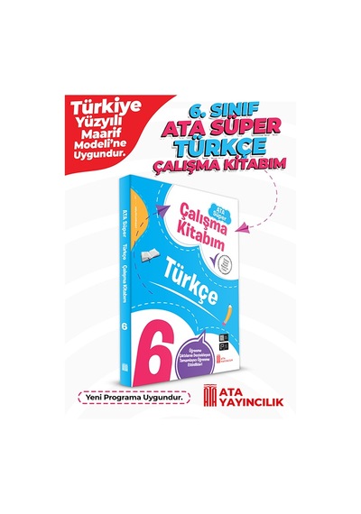6. Sınıf Ata Süper Türkçe Çalışma Kitabım