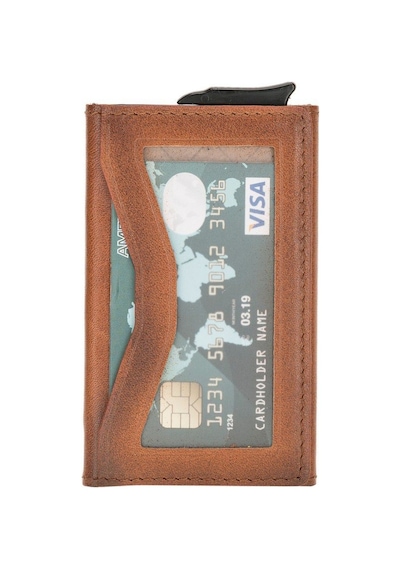 Bouletta Austin Coin Deri Kartlık Rst2Ef Taba Rfıd