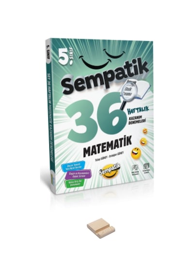 5. Sınıf Matematik Sempatik 36 Haftalık Kazanım Denemeleri Ve Telefon Standı
