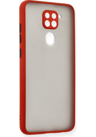 Xiaomi Redmi Note 9 İçin Uyumlu Buzlu Tasarım Renkli Tuş Mat Tasarım Sararmaz Kılıf