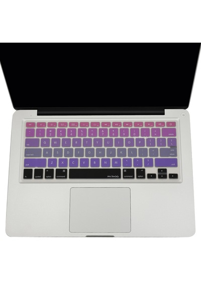 Apple Uyumlu MacBook Air Pro Klavye Koruyucu Us-abd İngilizce Ombre Eski Usb'li Model 2008-2017 İle Pembe Mavi