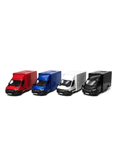 14 Cm Mercedes-benz Sprinter Metal Model Kamyonet - 1:48 Ölçek Çek Bırak Oyuncak Kargo Aracı