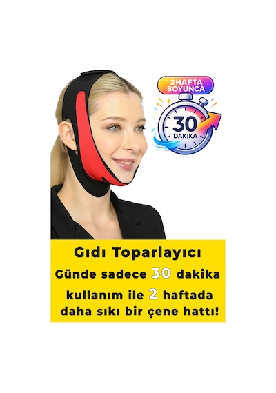 Elilom Yüz Korsesi Çene Boyun Bandı Horlama Önleyici Ve Gıdı Toparlayıcı Maske