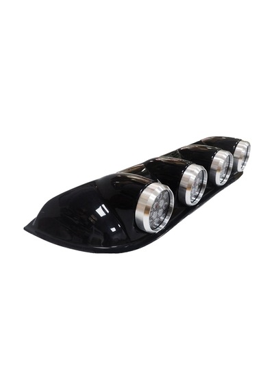 Offroad Sis Lambası 12x4 Led Yuvarlak Siyah /lass243
