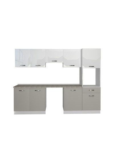 Decoraktiv Elite 280 Ankastre Boy Dolaplı Mdf Hazır Mutfak Dolabı - Tezgah Dahil - Kumtaşı - Beyaz Bej Decoraktiv Elite 280 Ankastre Boy Dolaplı Mdf Hazır Mutfak Dolabı - Tezgah Dahil - Kumtaşı - Beyaz Bej