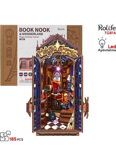 Rolife Tgb14 Magic Fantasy Corner Kitap Köşesi Book Nook Dıy Minyatür Maket Modelseti Mini Dollhouse 3d Model Kit Detaylı Dekoratif Hobi Seti 3d Puzzle Tiny House Rolife Tgb14 Magic Fantasy Corner Kitap Köşesi Book Nook Dıy Minyatür Maket Modelseti Mini Dollhouse 3d Model Kit Detaylı Dekoratif Hobi Seti 3d Puzzle Tiny House