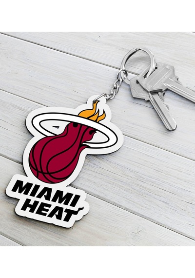 Nba Miami Heat Ahşap Anahtarlık
