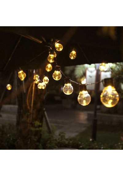 10 Led 3.5 Metre Güneş Enerjili Su Geçirmez 8 Mod Led Bahçe Teras
