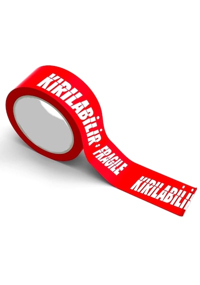 Fragile Kırılır Baskılı Koli Bandı 5cmx100m Kırılır Fragile Bant