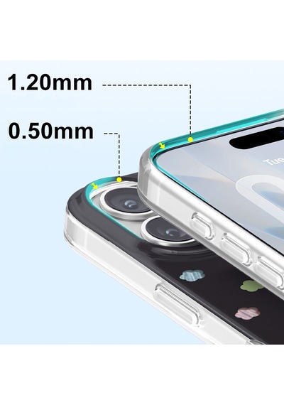 İphone 17 Uyumlu Kılıf M-safe Şarj Özellikli Zore Paris Axen Sert Pc Kapak Siyah