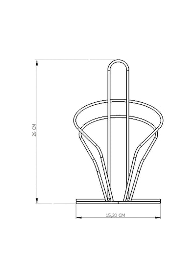 Edora Home Rose Kuğu Kağıt Rulo Havluluk, Dik Dekoratif Havlu Peçetelik - Metal Paslanmaz Rose