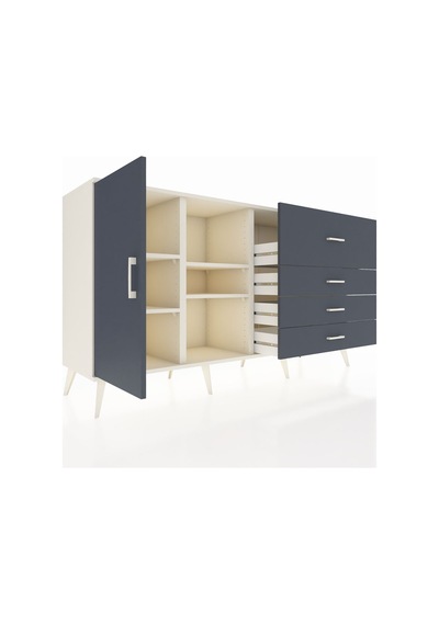 Kronos Konsol 4 Raflı 4 Çekmeceli Tek Kapaklı 176x59x99 Aytaşı-a Aytaşı-antrasit Kronos Konsol 4 Raflı 4 Çekmeceli Tek Kapaklı 176x59x99 Aytaşı-a Aytaşı-antrasit