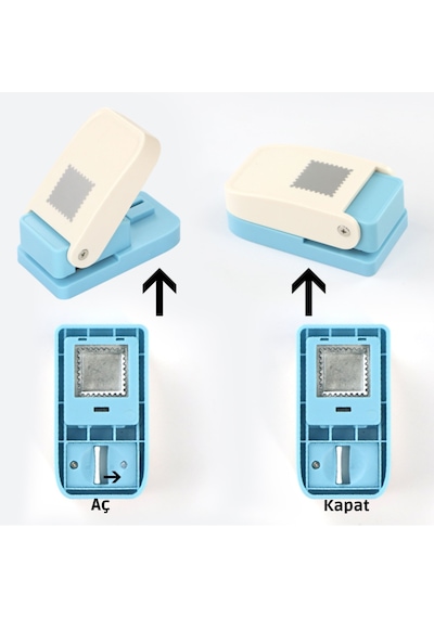 Posta Pulu Şekilli Mini Delgeç, Dıy, Hobi El İşleri Kağıt Ve Eva Kesici, 12,9 X 16 Mm Çok Renkli