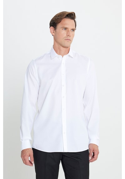 Ac&Co / Altınyıldız Classics Erkek Beyaz Ütü Gerektirmeyen Taılored Slim Fit Dar Kesim Klasik Yaka %100pamuk Non-ıron Gömlek Beyaz Ac&Co / Altınyıldız Classics Erkek Beyaz Ütü Gerektirmeyen Taılored Slim Fit Dar Kesim Klasik Yaka %100pamuk Non-ıron Gömlek Beyaz