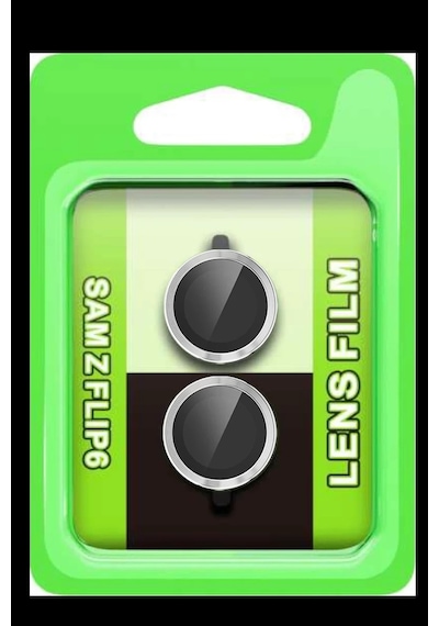 Samsung Uyumlu Galaxy Z Flip 6 Raze Metal Kamera Lens - Gümüş Renkli 92193246