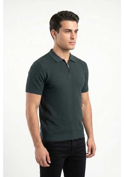 Baglan Erkek Spor Polo Yaka Triko Tişört Bgl-st05371 Nefti
