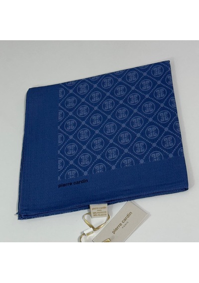 Pierre Cardin Elegans Monogram Eşarp - 1090750 -922 İndigo Mavi İndigo Mavi