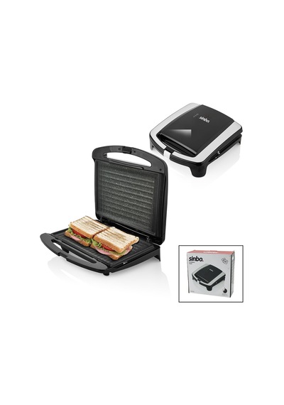 Elektrikli Tost Makinesi 2 Dilim Granit Yapışmaz Yüzey - Kilitlenebilir Kapak 750w Ssm-2587 Go53/00147