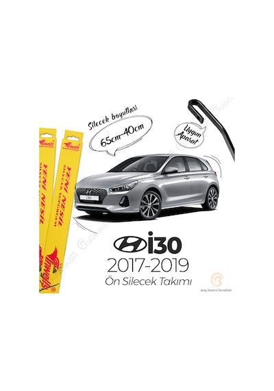 Hyundai İ30 Muz Silecek Takımı 2017-2019 İnwells