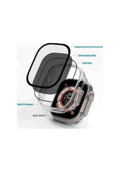 - İle Uyumlu Ultra 1/2/3 49mm Pricvacy Hayalet Ekran Ve Sert Pc Kasa Koruyucu 32