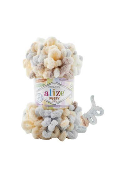 Alize Puffy Color El Örgü İpi 5 Li Paket - 6463