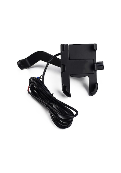 Powertec Alüminyum Gövde Ayna Monte Telefon Tutucu-Usb Bağlantılı