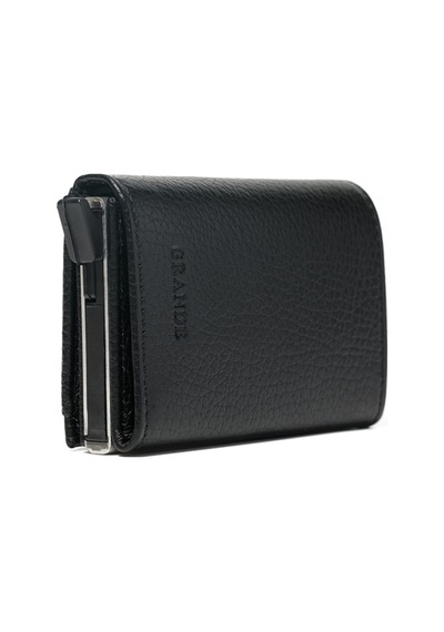 Siyah Cüzdan & Kartlık Unisex 725 Grande Deri Cüzdan Kartlık