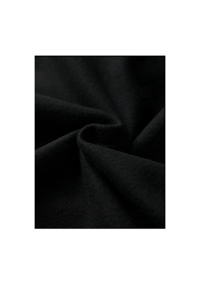 Caddekombin Paris Dikey Kapüşonlu Cepli Sweatshirt Siyah