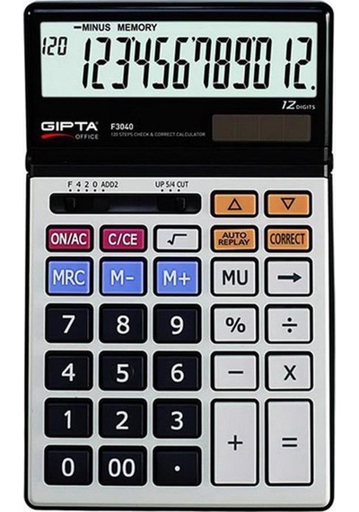 Gıpta F3040 Masaüstü 12 Hane Hesap Makinesi
