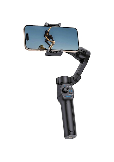 Fuchsia Sf27 360 Ayarlanabilir Katlanabilir Tripodlu 3 Eksenli Bluetooth Selfie Gimbal Stabilizatör
