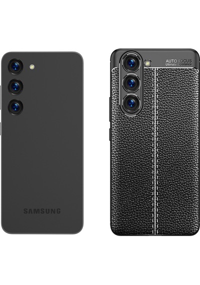 Rba Aksesuar Galaxy Uyumlu S23 Plus Kılıf Rba Niss Silikon Kapak - Siyah Siyah