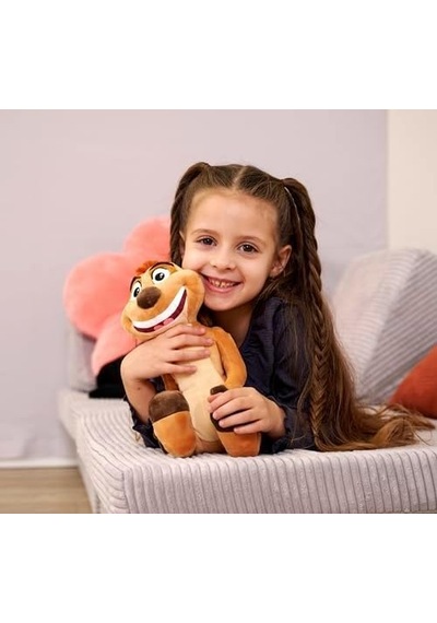6315870072npb, Lion Timon Peluş Figürü, Özel Ve Detaylı Tasarım, Dayanıklı Kumaş, 25 Cm Açık Bej