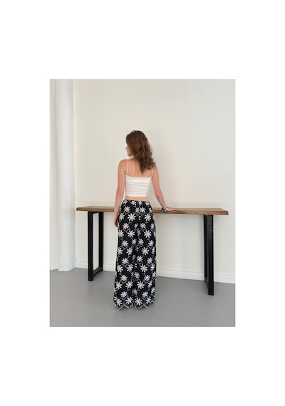 Verymoda D 2913 Nakışlı Pantolon D2913 Siyah