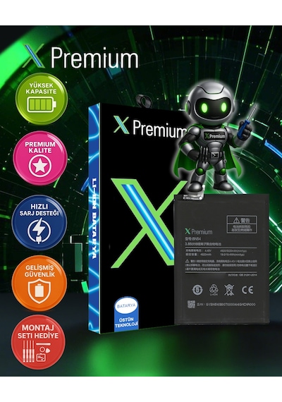 Xpremium Xiaomi Redmi Note9 Uyumlu Batarya Pil Süper Yüksek Kalite 5020 Mah Bn54